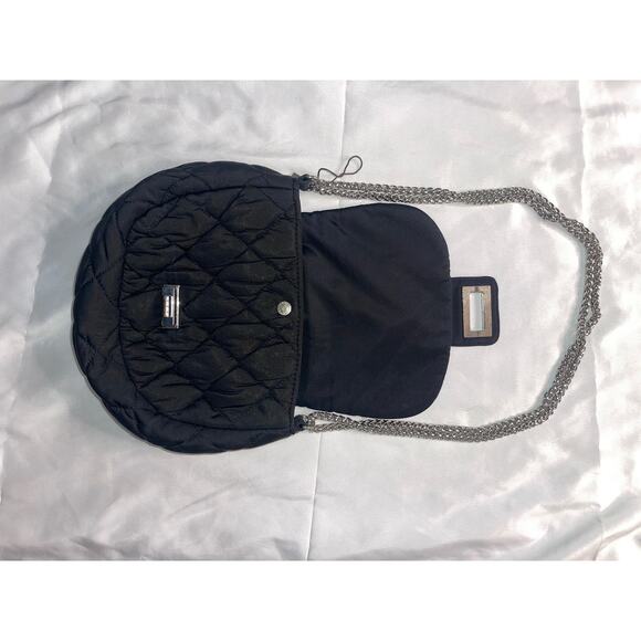 BCBGENERATION Black Quilted Chain Shoulder Strap Women's Handbag Bag - Picture 12 of 12